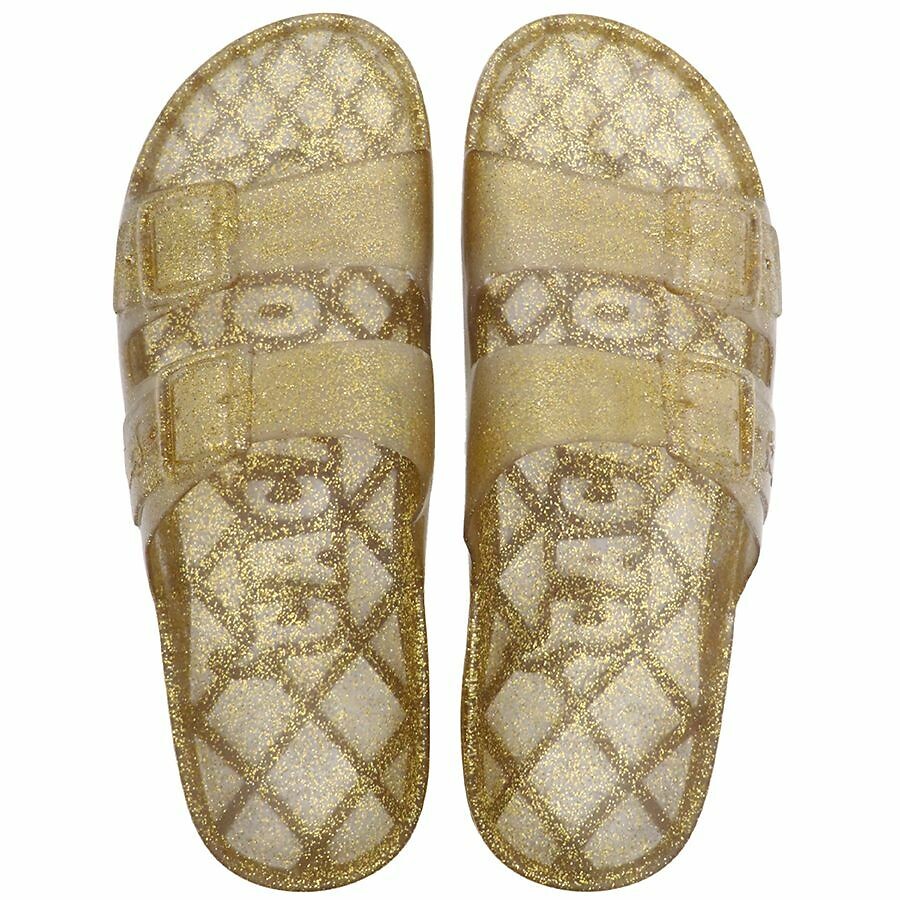CACATOES<br>Mules transparentes com alça dupla Anjo