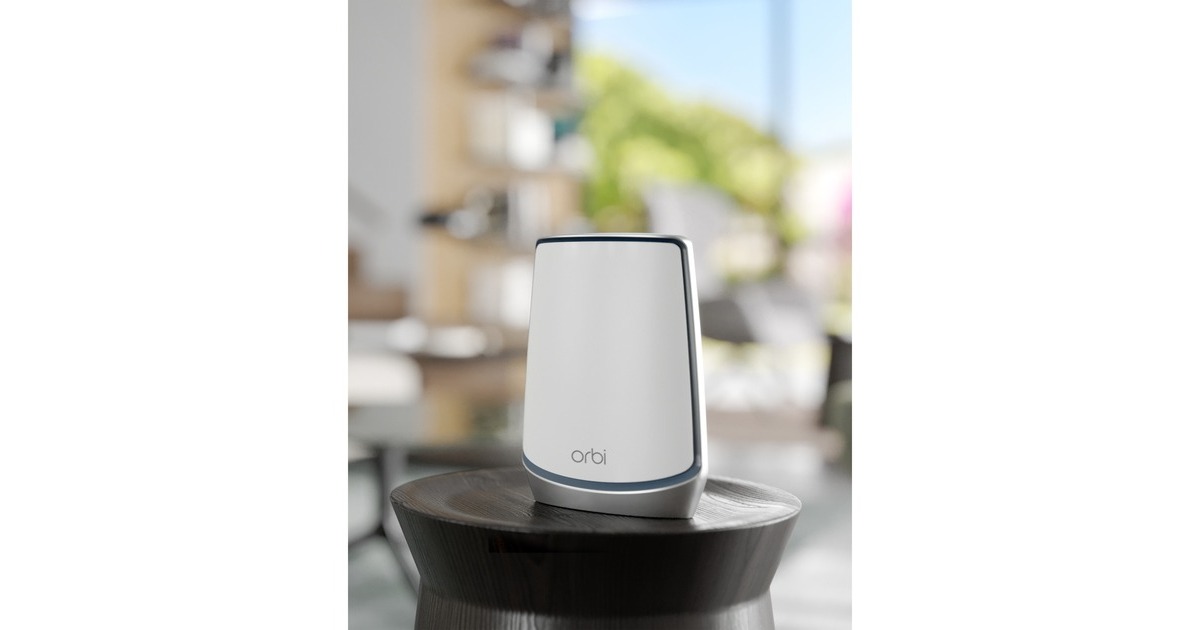 NetgearOrbi WiFi 6-systeem (RBK852) AX6000 mesh router  (Wit/zilver, 1x Router (RBR850), 1x Satelliet (RBS850), Dekking tot 350 m²)