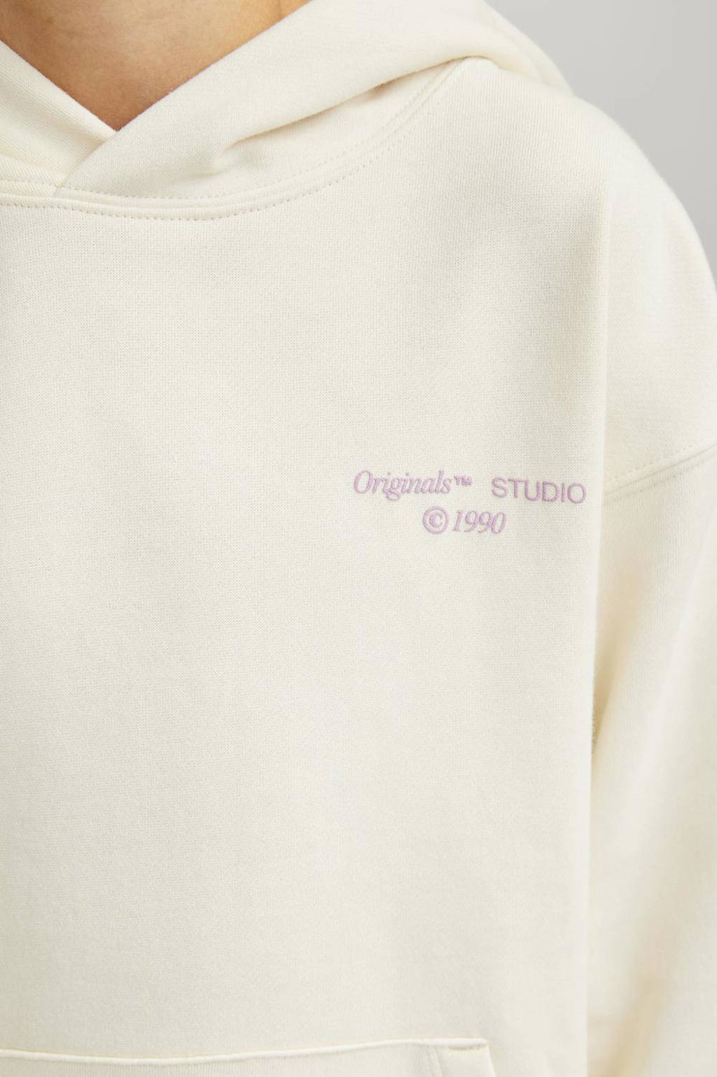 JACK & JONES sweater JORNOHO met backprint offwhite
