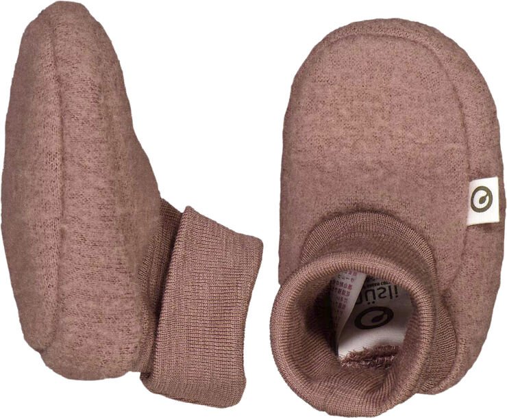 Müsli by Green Cotton Woolly fleece booties Daydream