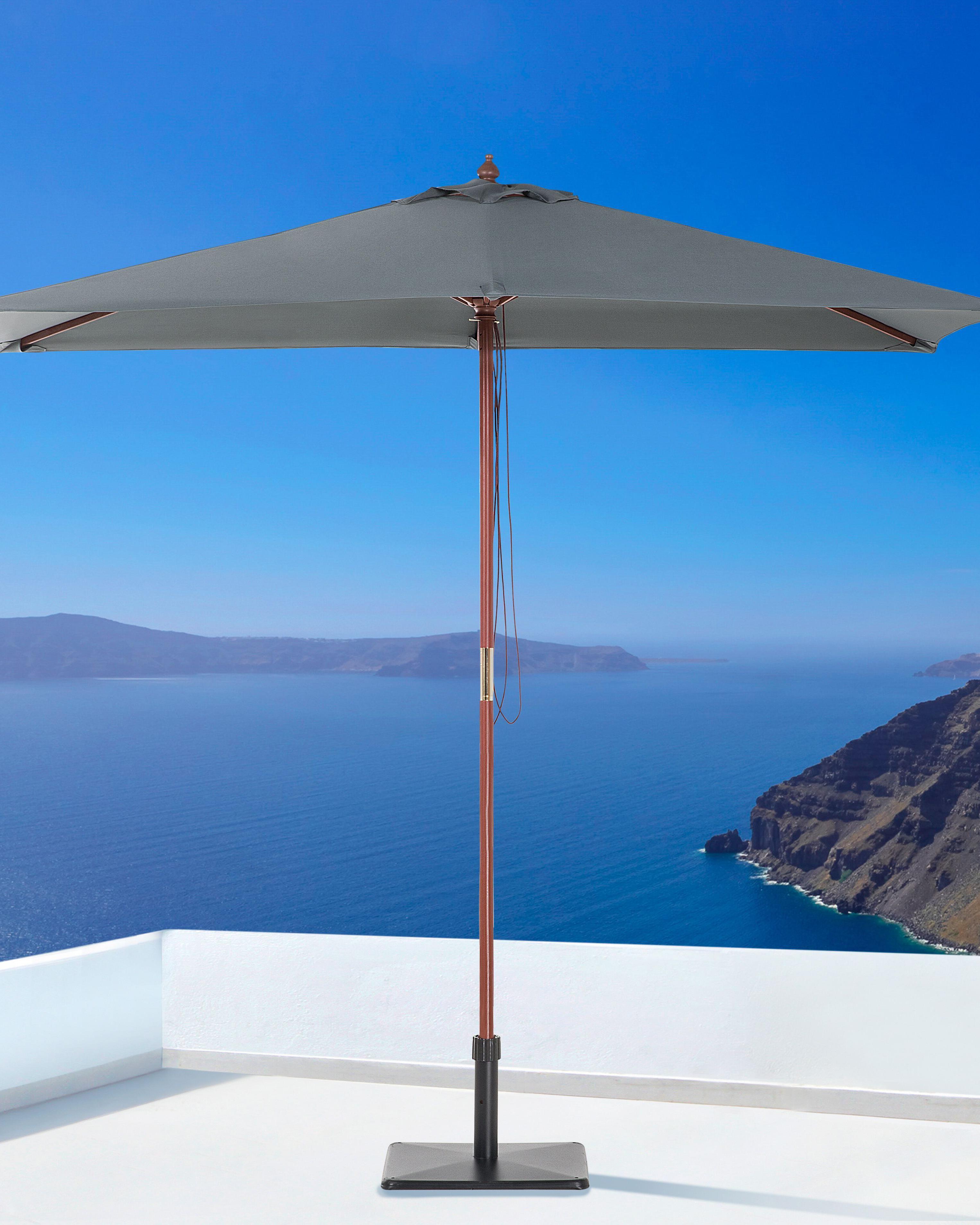 Parasol 195 cm FLAMENCO Donkergrijs