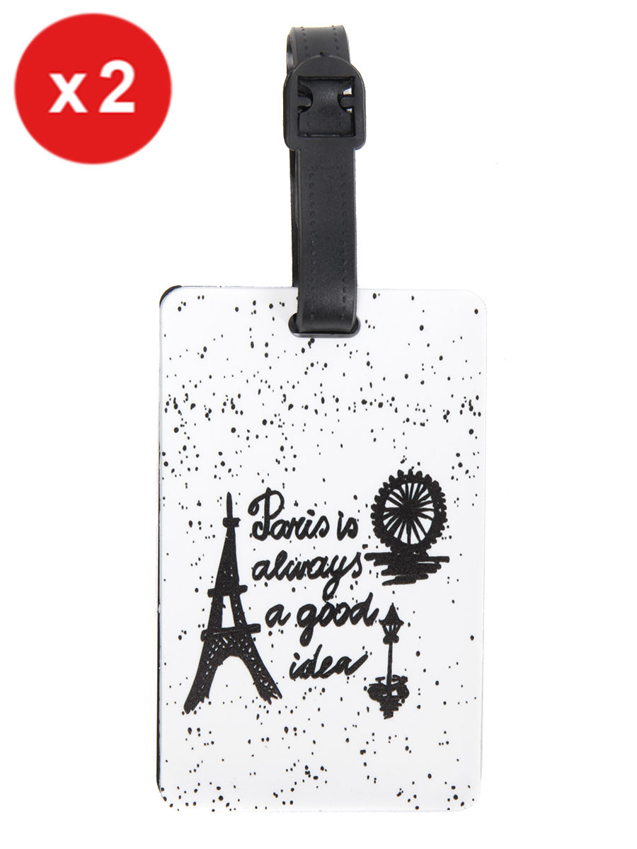 Set de 2 porte-adresses Snowball Paris