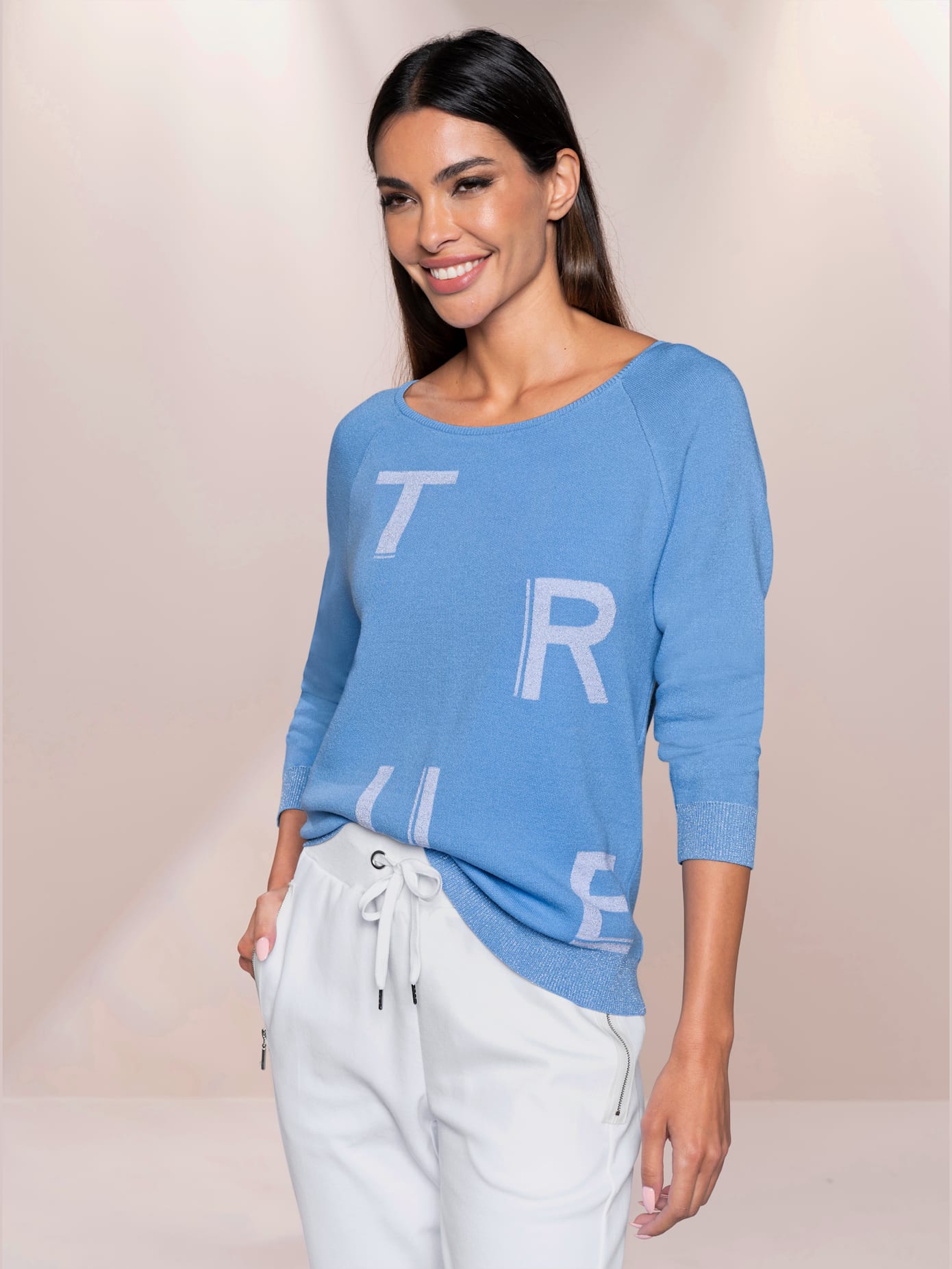 Pull fil fantaisie brillant