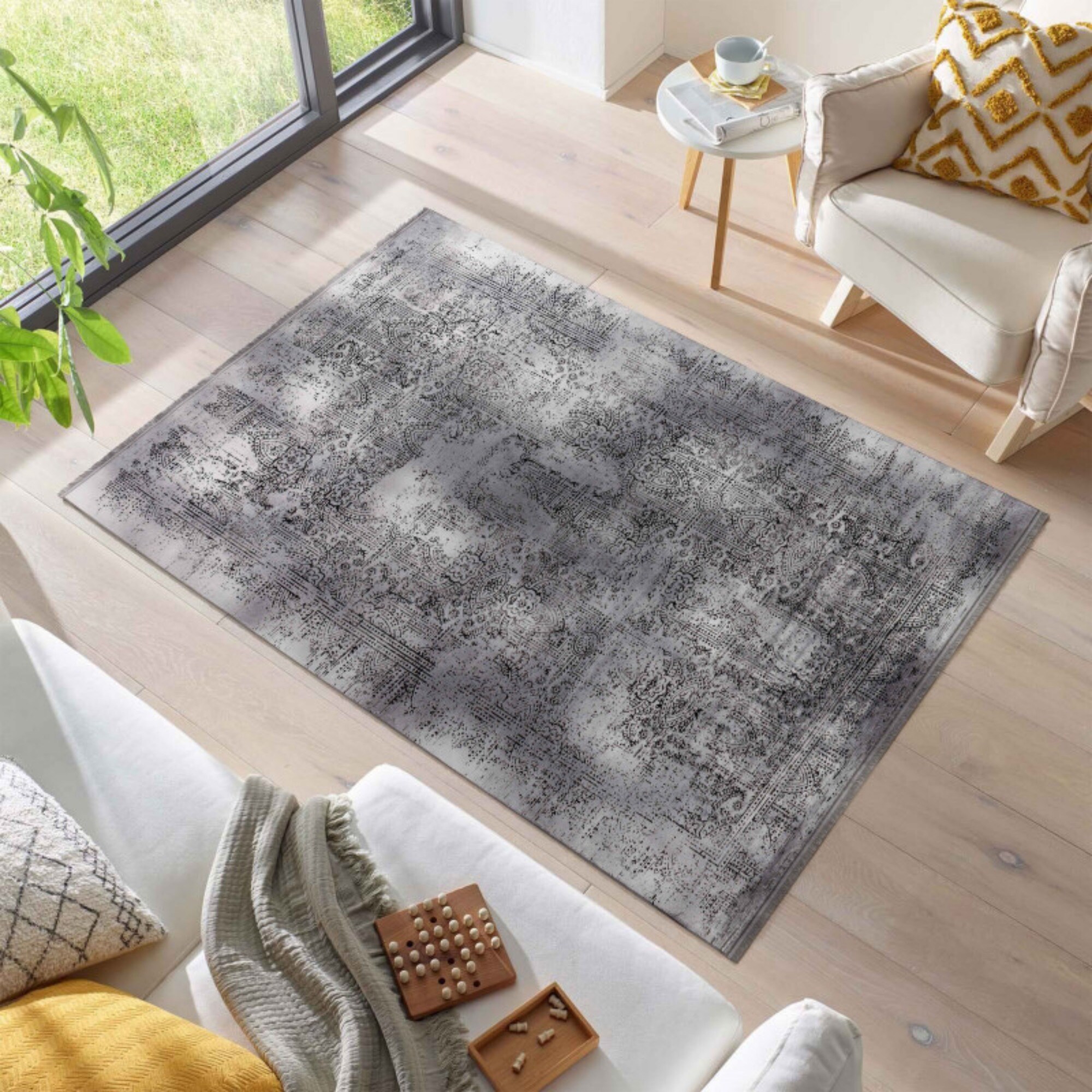 Moderne Vintage Teppiche für dein Wohnzimmer - stilvoll und gemütlich, Waschbar