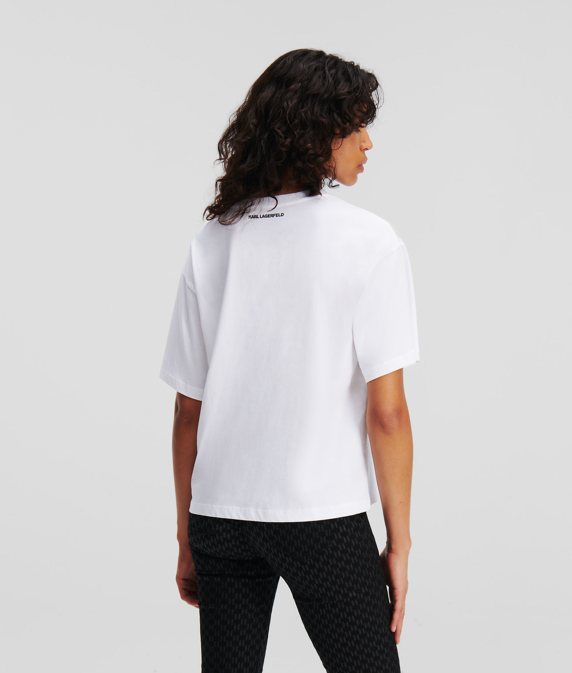 T-SHIRT AVEC LOGO KARL EN STRASS