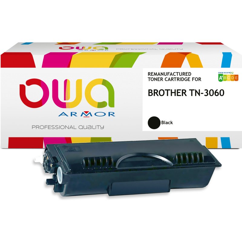 Toner remanufacturé OWA - haute capacité - Noir - pour BROTHER TN-3060