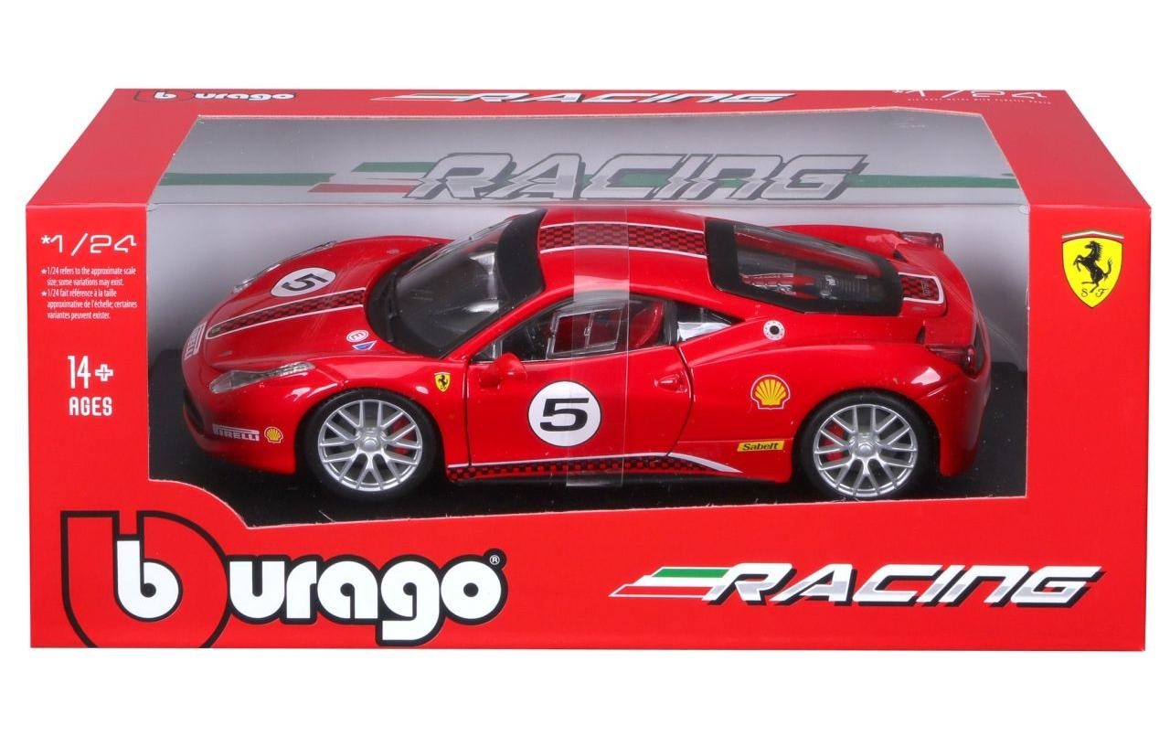 Ferrari Racing 458 Challenge Rot 1:24Sammlermodell im Massstab 1:24