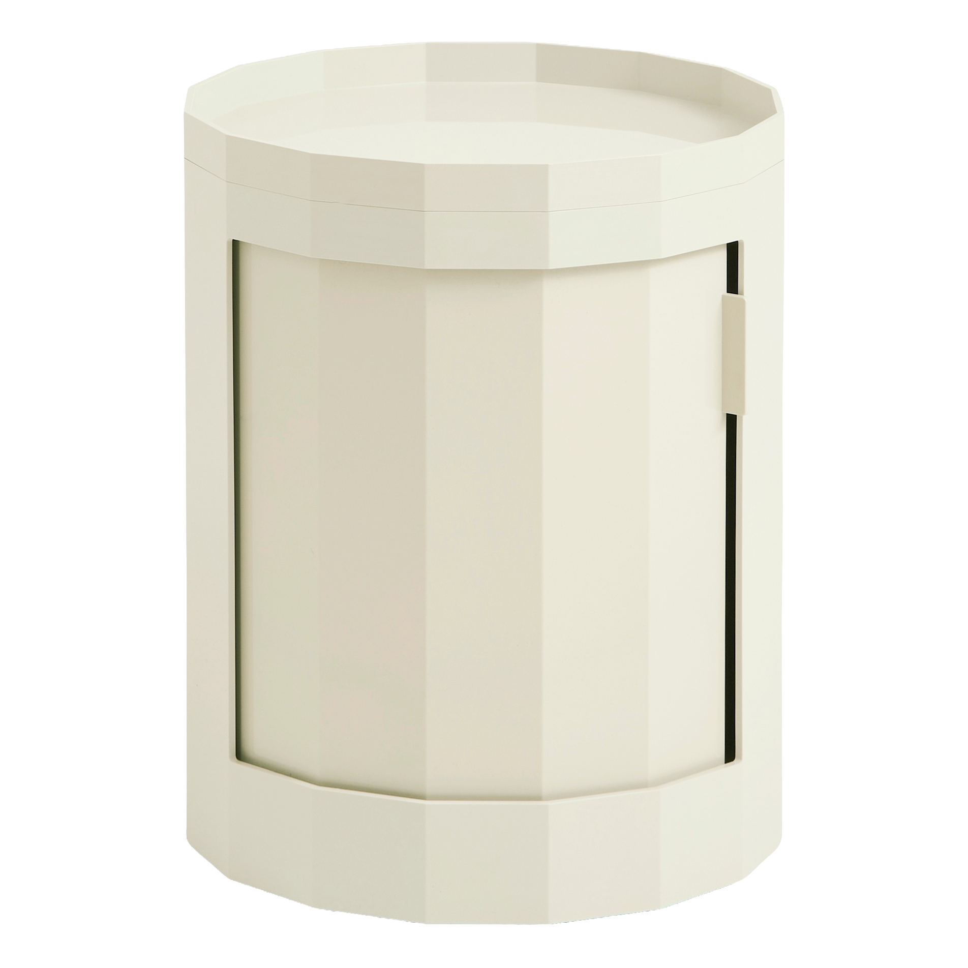 Nachtkastje Facet laag Eggshell