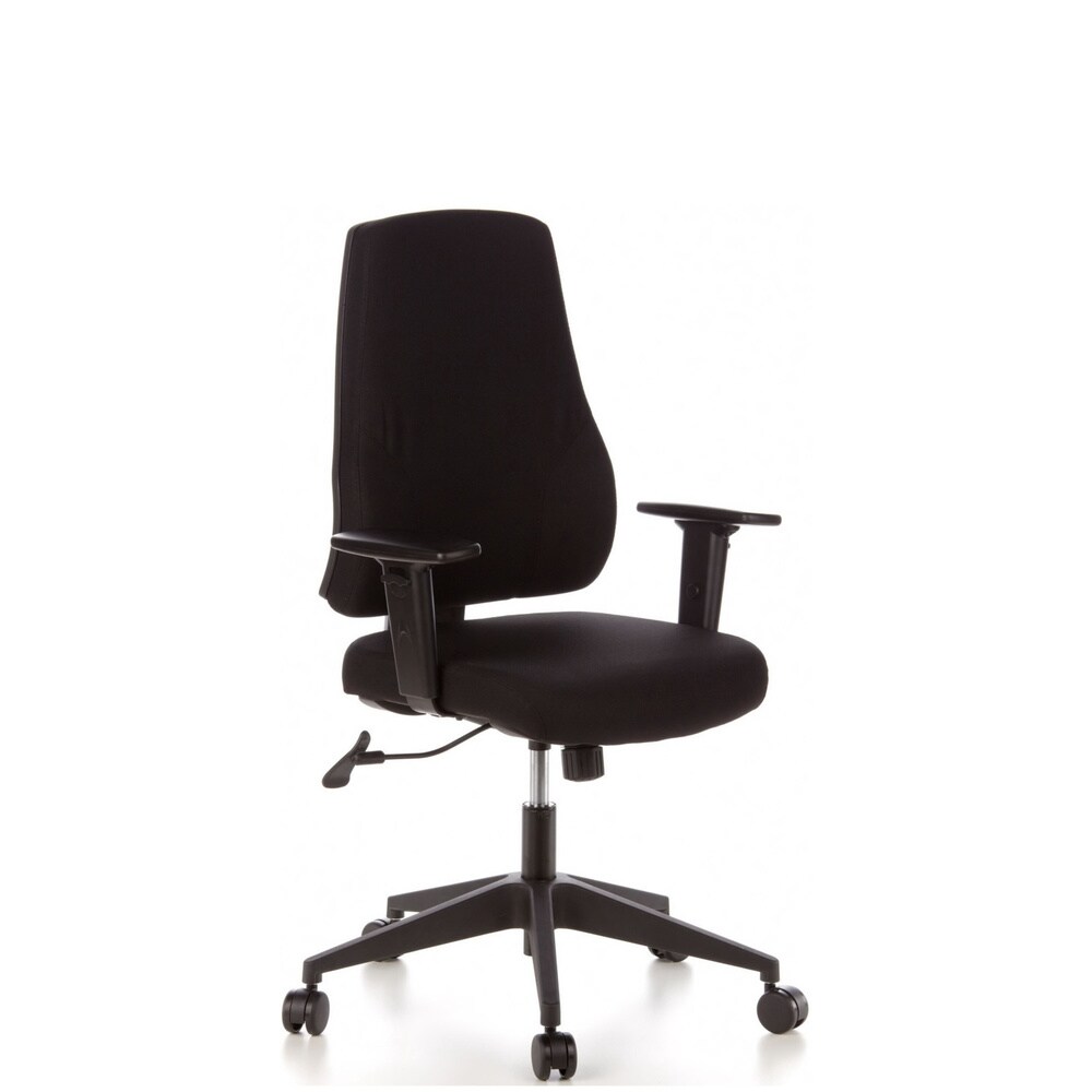 Profi Bürostuhl PRO-TEC 100 Stoff mit Armlehnen (höhenverstellbar) hjh OFFICE