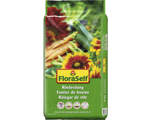 Rundveemest FloraZelforganische meststof 8 kg