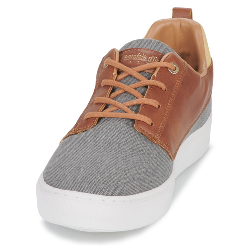 Pantofola d'Oro - PRATO UOMO LOW - Gris / Cognac