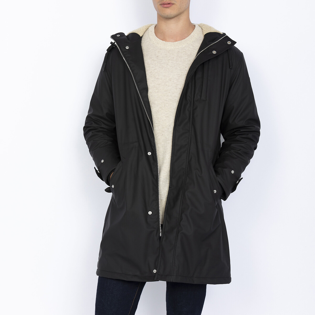 SCHOTT<br>Parka em tecido com revestimento de borracha Harvey