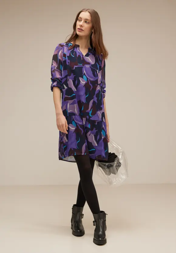 Chiffonkleid - lupine lilac