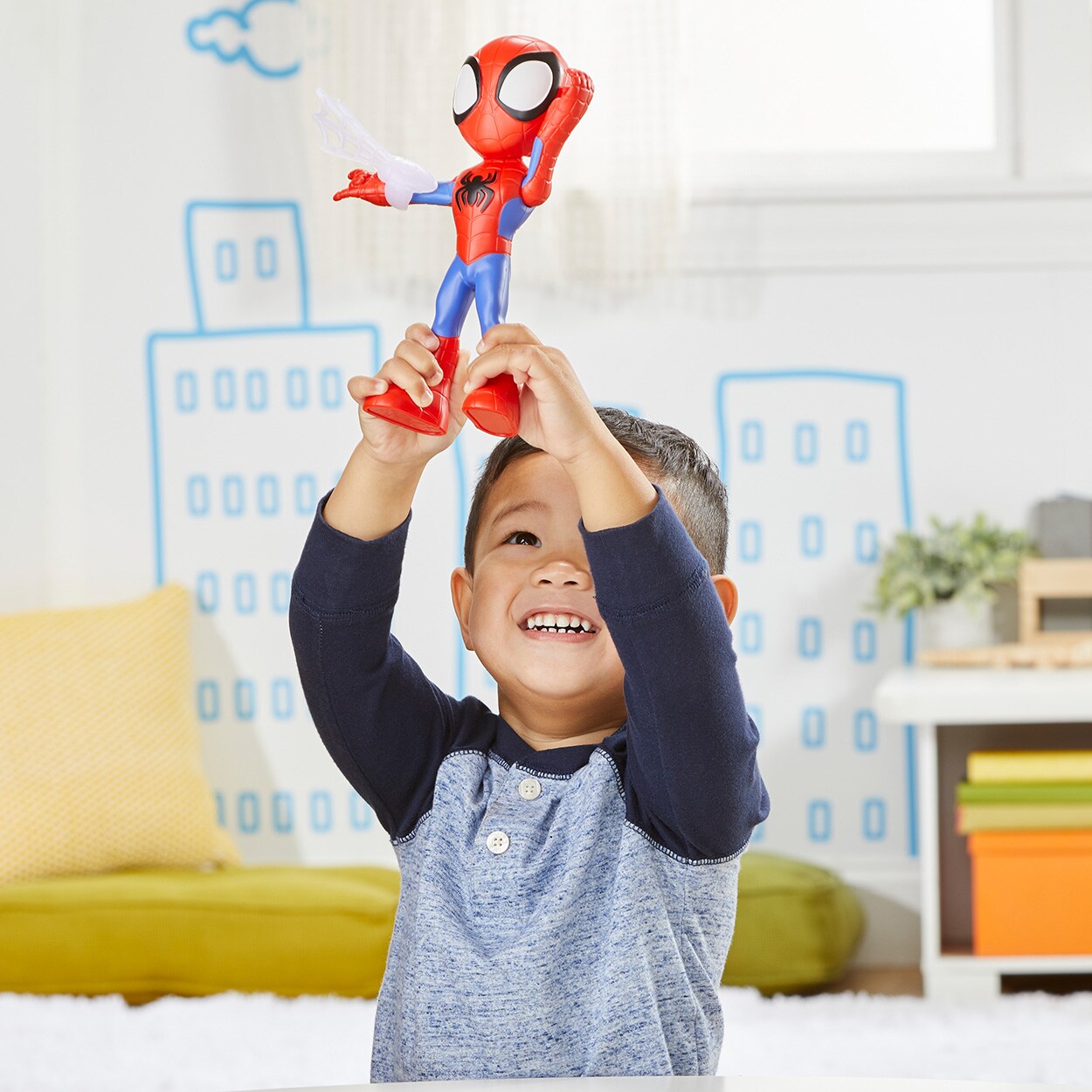 Hasbro Marvel Spidey and His Amazing Friends supergroßer Spidey Mehrfarbig Spielfigur