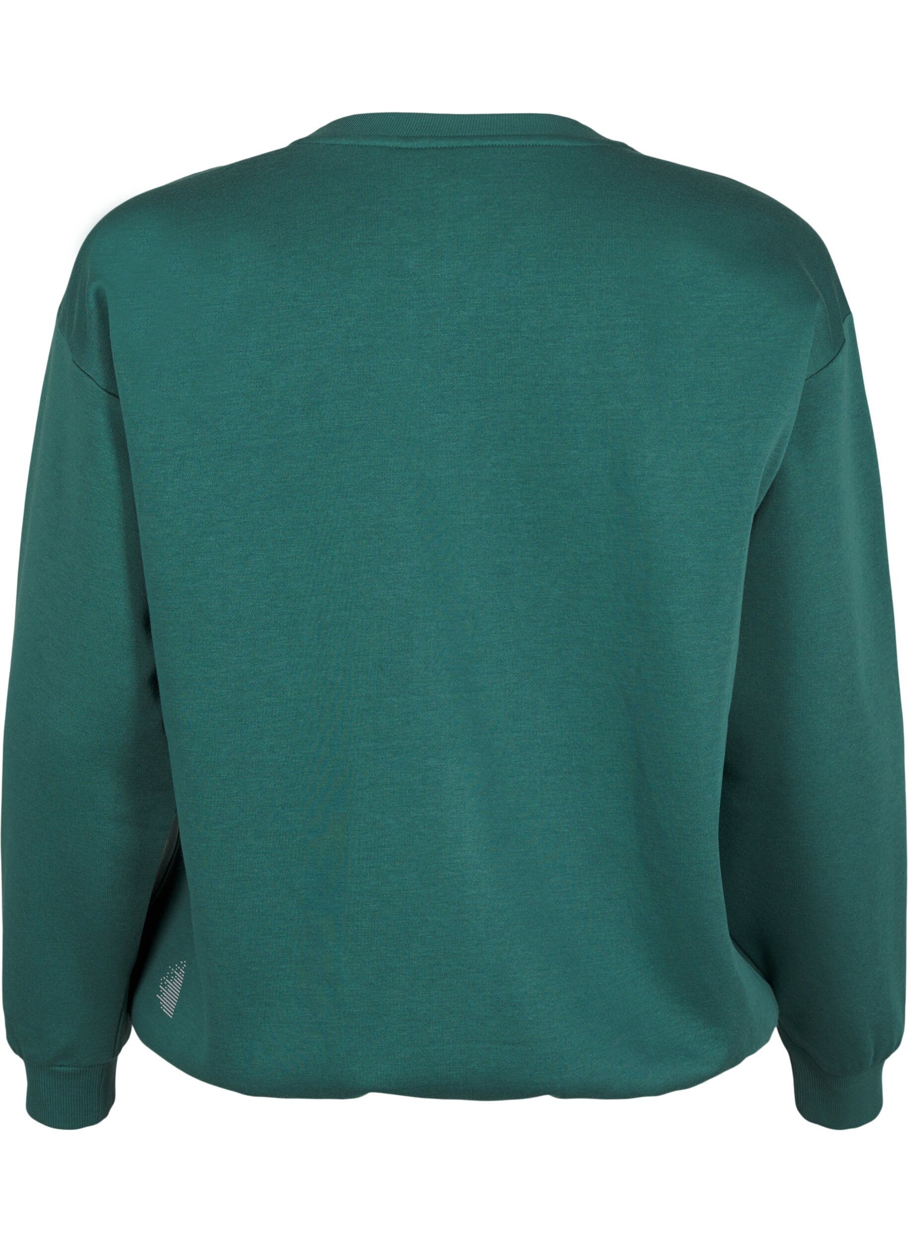 Sweatshirt med tekst i frotté