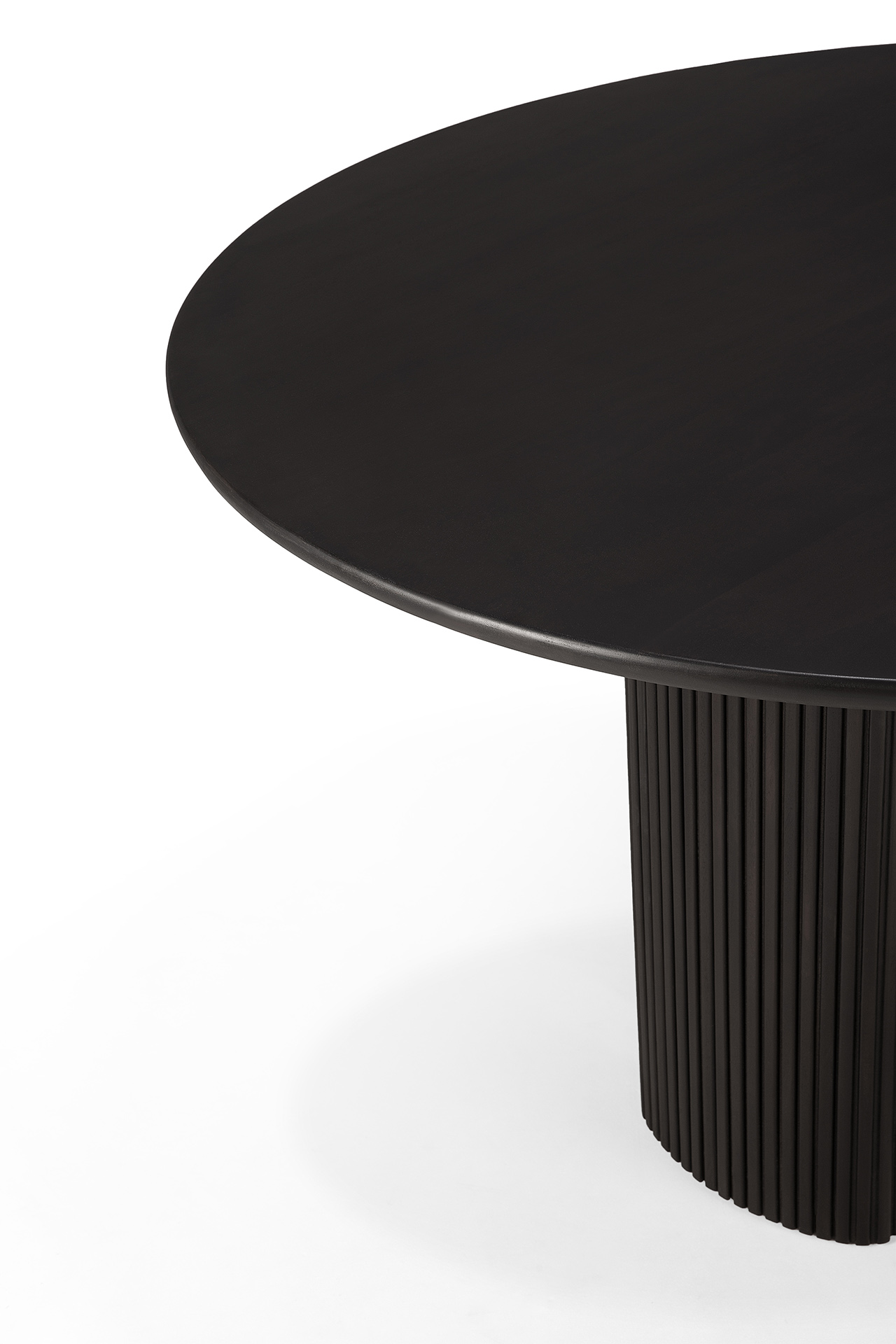 Ethnicraft - Roller Max eettafel 150 rond  - donker mahonie