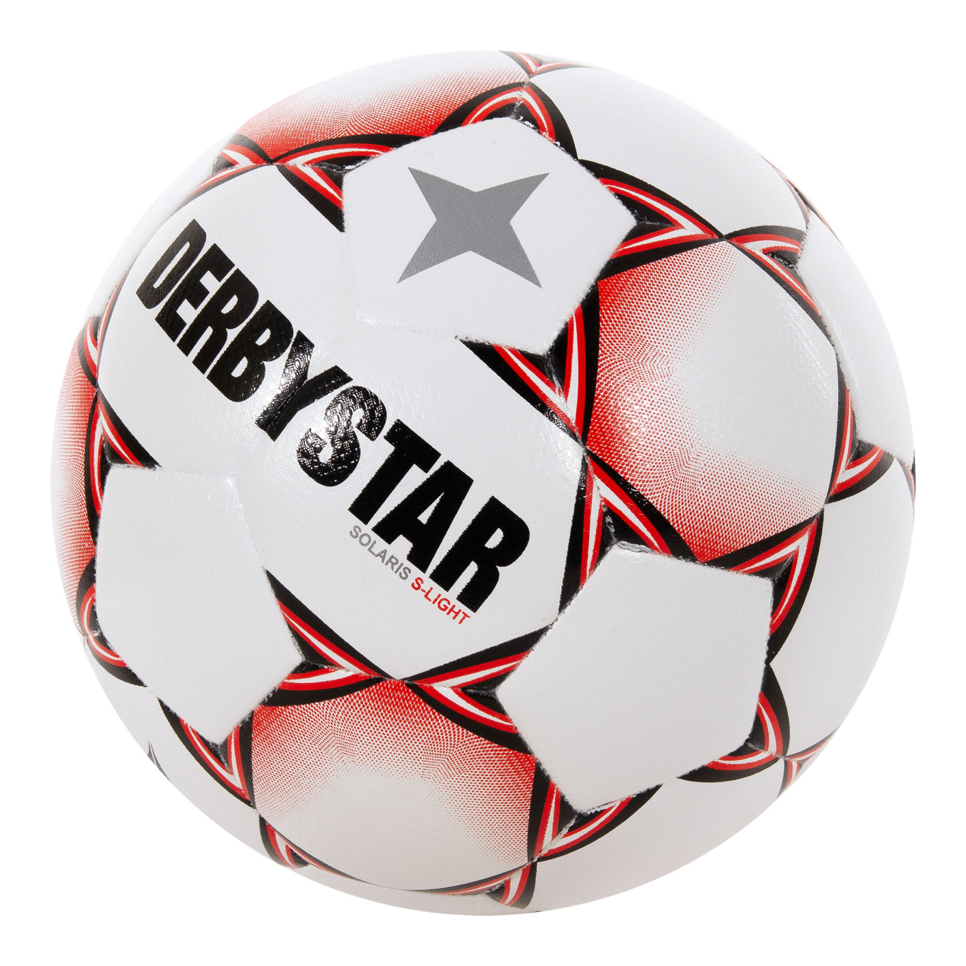 Derbystar Solaris Super Light Voetbal Maat 5 Wit Rood Zwart