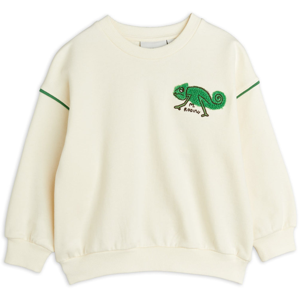 Køb Mini Rodini Offwhite Lizard Chenille Sweatshirt
