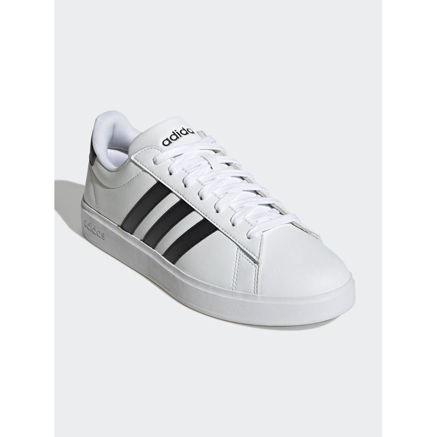 adidas Chaussures Court Cloudfoam Comfort - Blanc/Noir