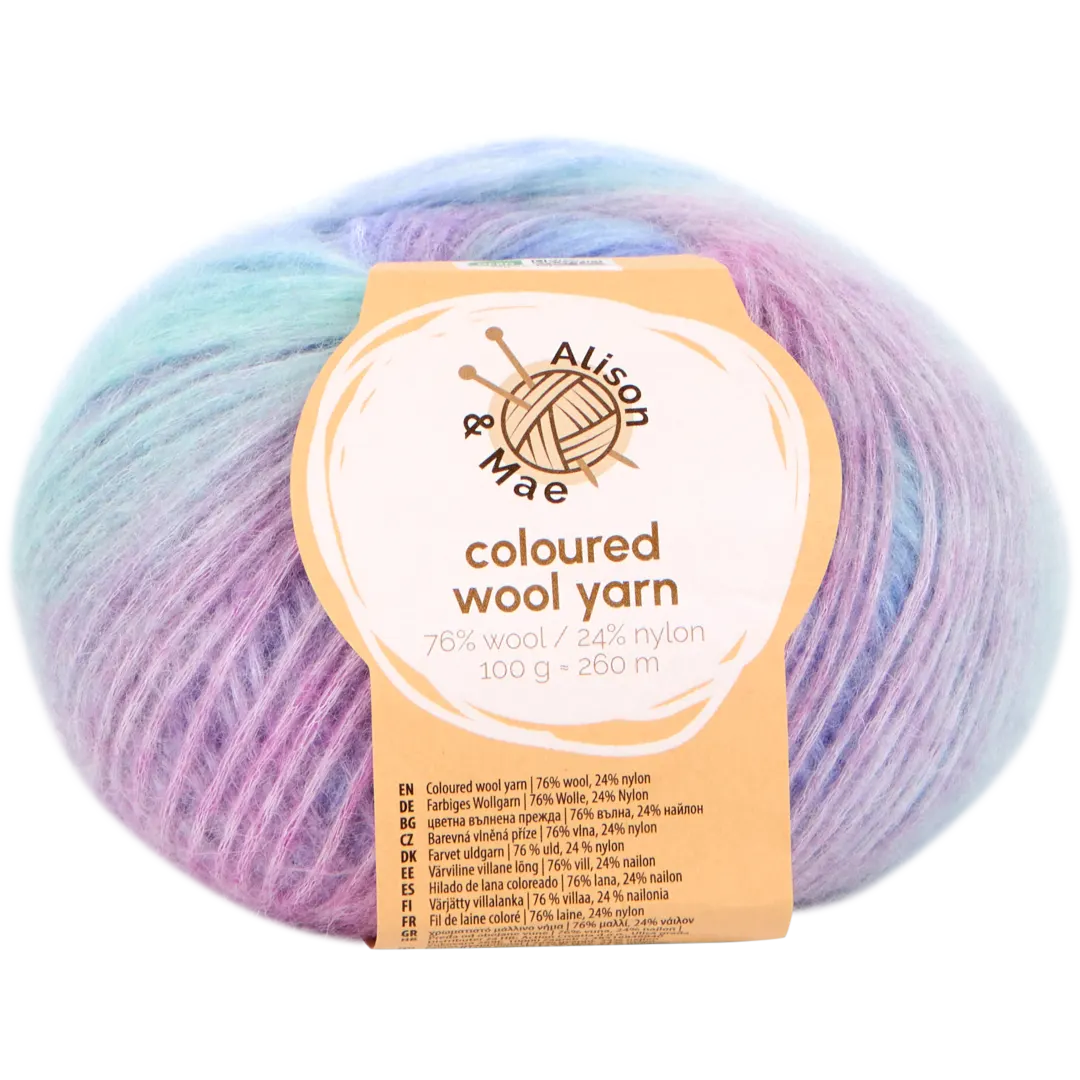 Pelote de laine colorée Alison & Mae