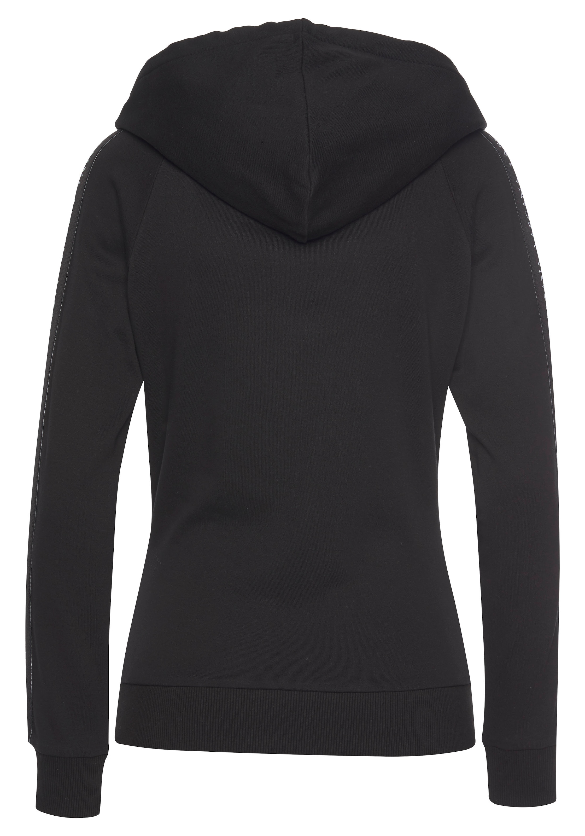 LASCANA ACTIVE Trainingsjacke mit Kapuze mit  Logo Tape an den Ärmeln
