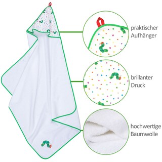Smithy Frottier-Set RAUPE NIMMERSATT 3-teilig grün/weiß