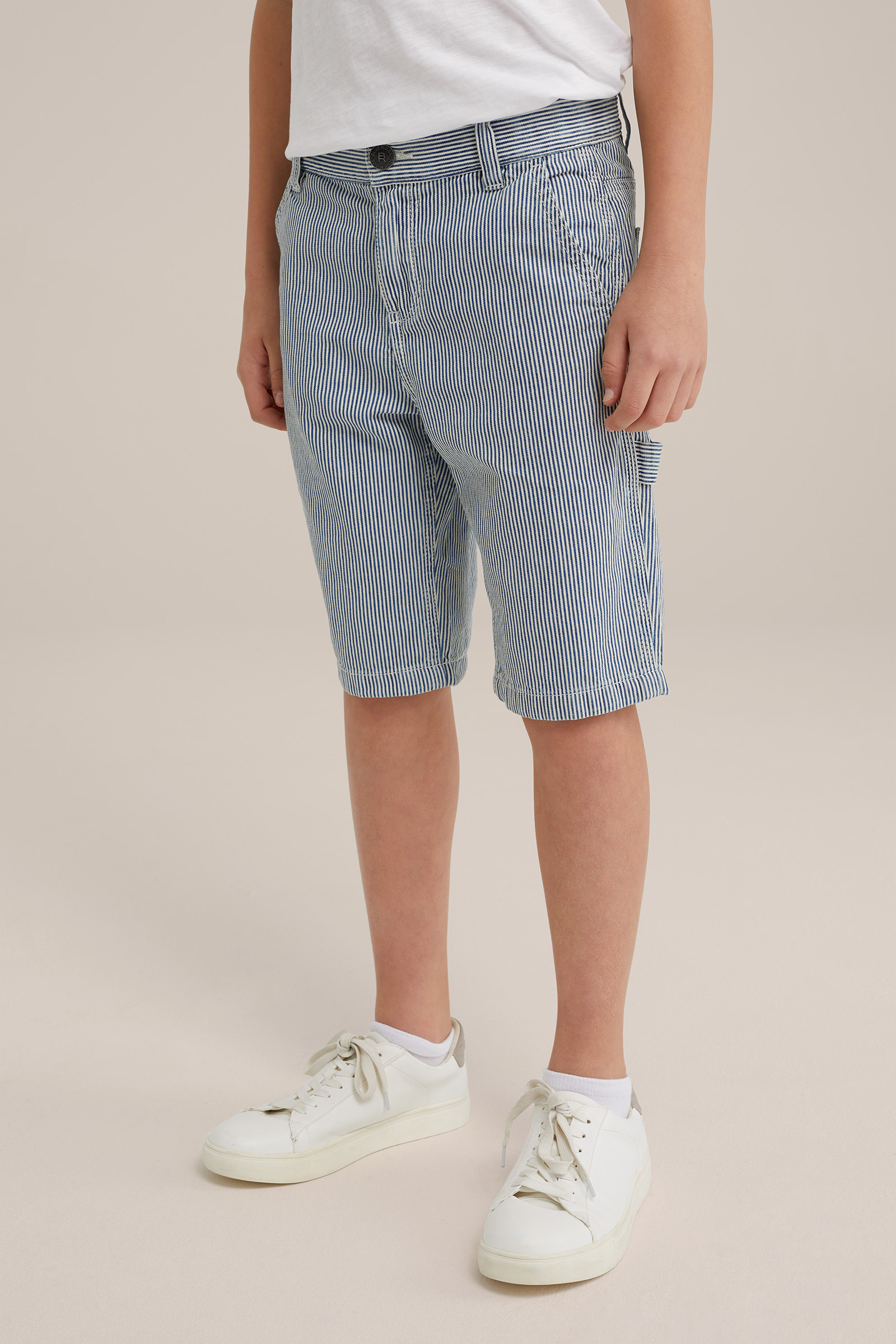 Jongens regular fit denimshort Blue Ridge Blauw