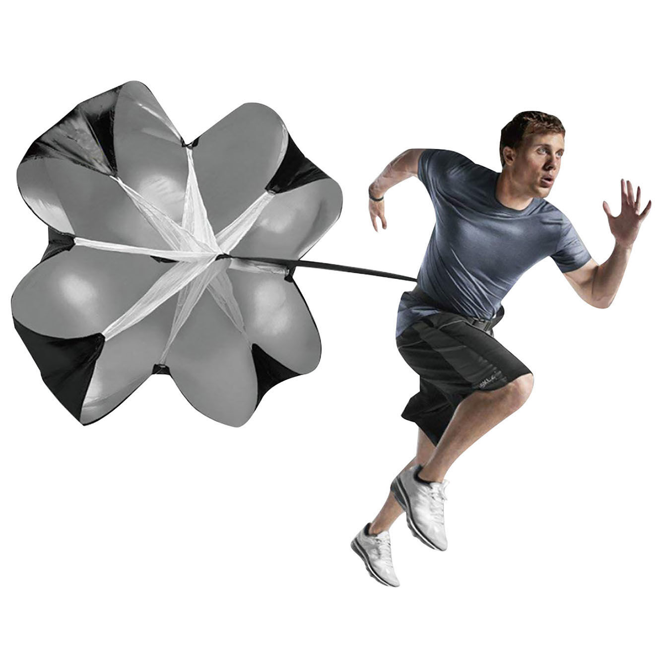 Onamaste Ceinture Running Parachute noire - 151x118x4cm