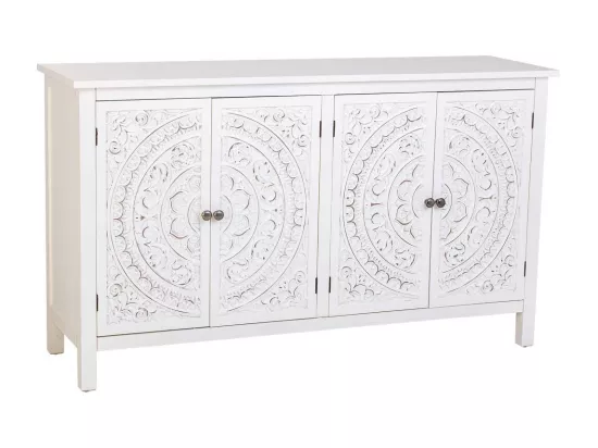 Buffet blanc 120x40x74h cm