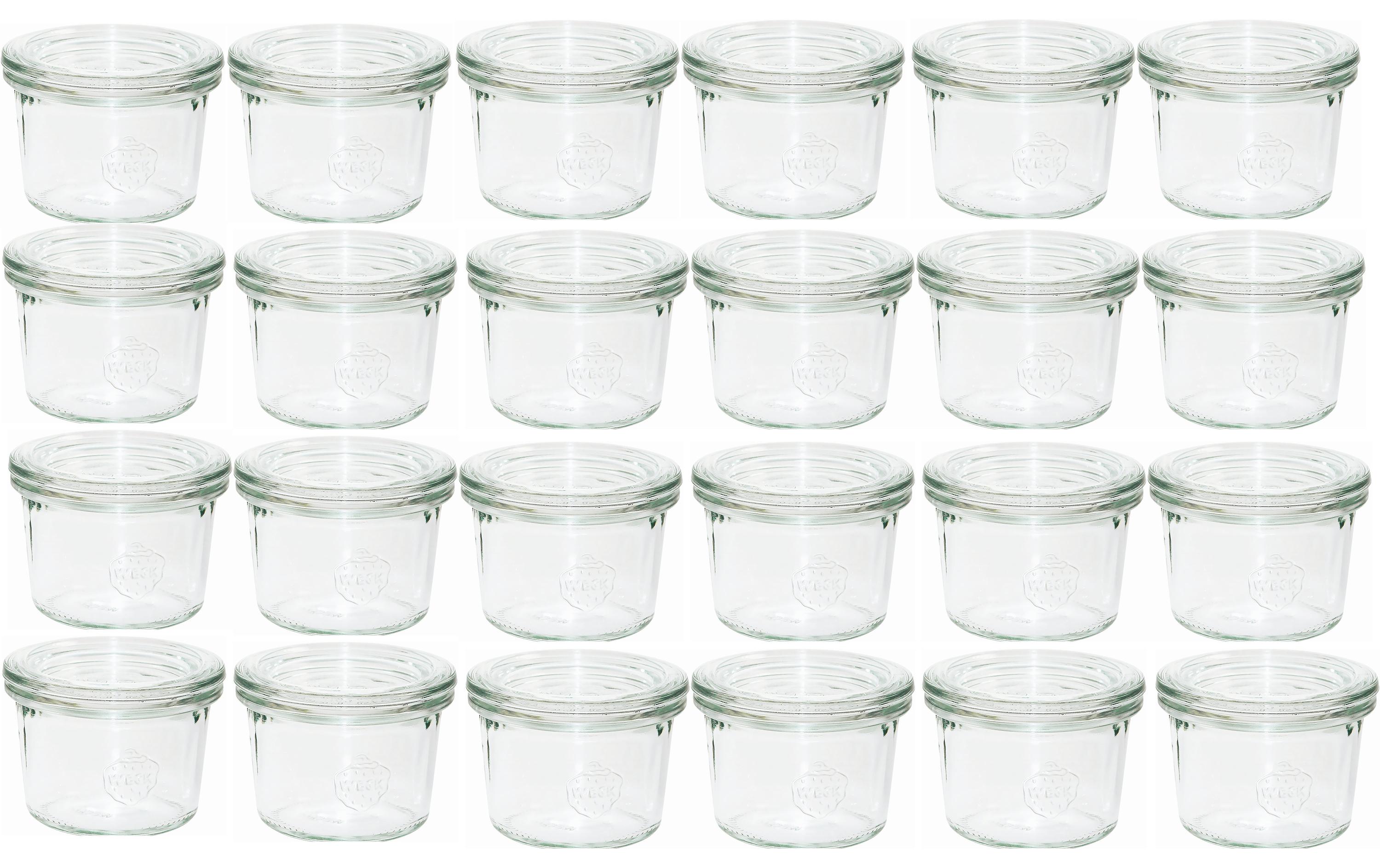 Einmachglas 80 ml, 24 StückEinmachgläser Set mit Deckel