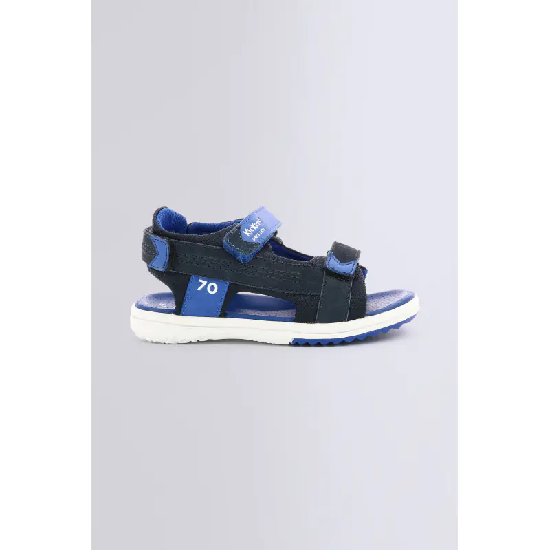 PLANE MARINE BLEU SANDALES Cuir Garçon