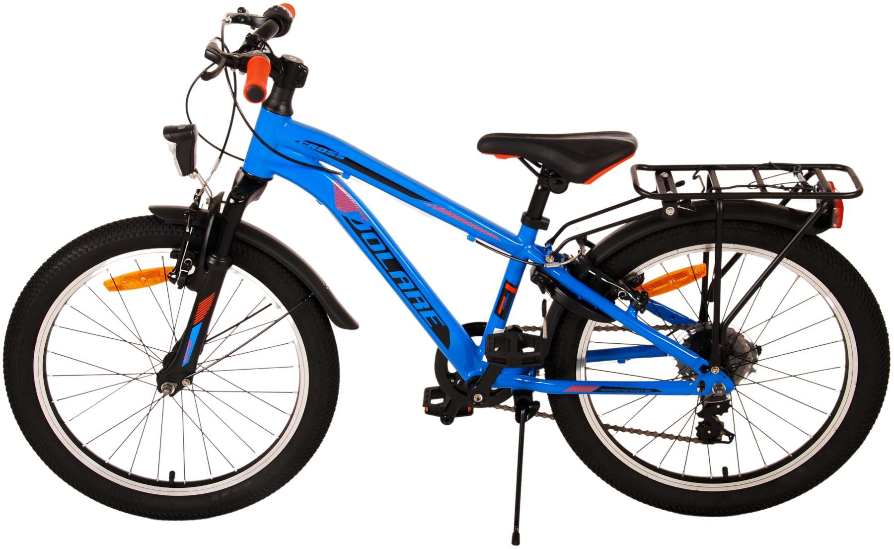 TPFSports Cross Kinderfahrrad - Jungen - 20 Zoll - Rücktritt + Handbremse - 6 Gänge - Silber