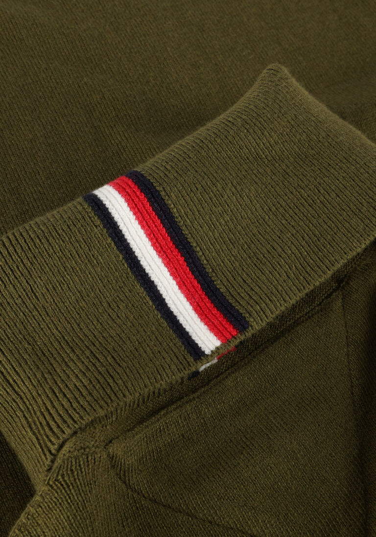 TOMMY HILFIGER donkergroene tommy hilfiger coltrui pima org ctn cashmere roll neck