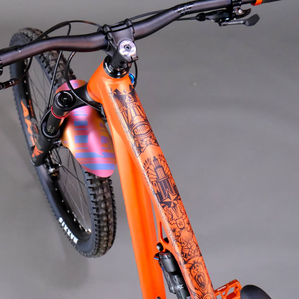 Unleazhed Unscratch Frame Rahmenschutzfolie - Dawei Black Matt kaufen | Bike-Discount