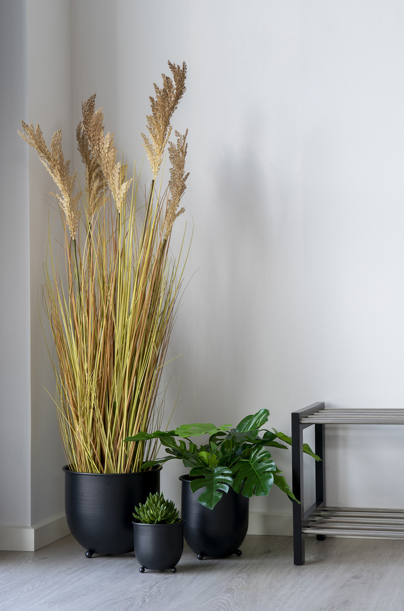 Sorghum kunstplant Pauline - 110 cm Bruin