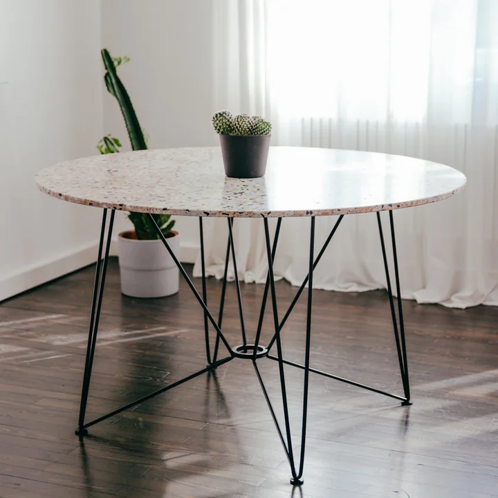 Acapulco Design - The Ring Table, H 74 x Ø 120 cm, HPL schwarz / schwarz