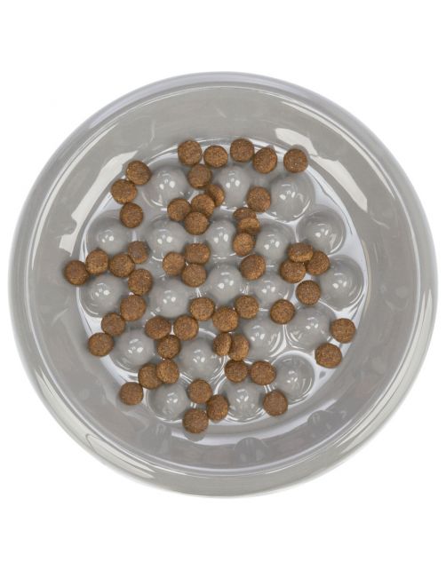 Trixie Voer\/Waterbak Slow Feed Keramiek - Kattenvoerbak - Ø18 cm 440 g Assorti