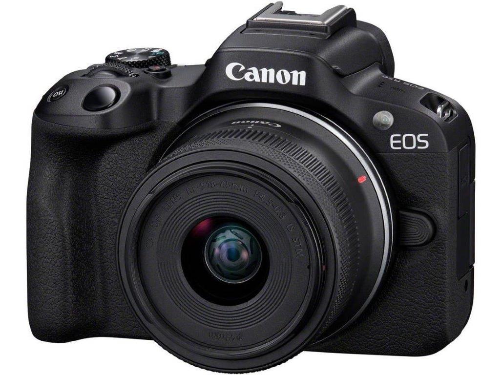 MÁQUINA FOTOGRÁFICA CANON EOS R50 RFS 18-45  RF-S 55-210