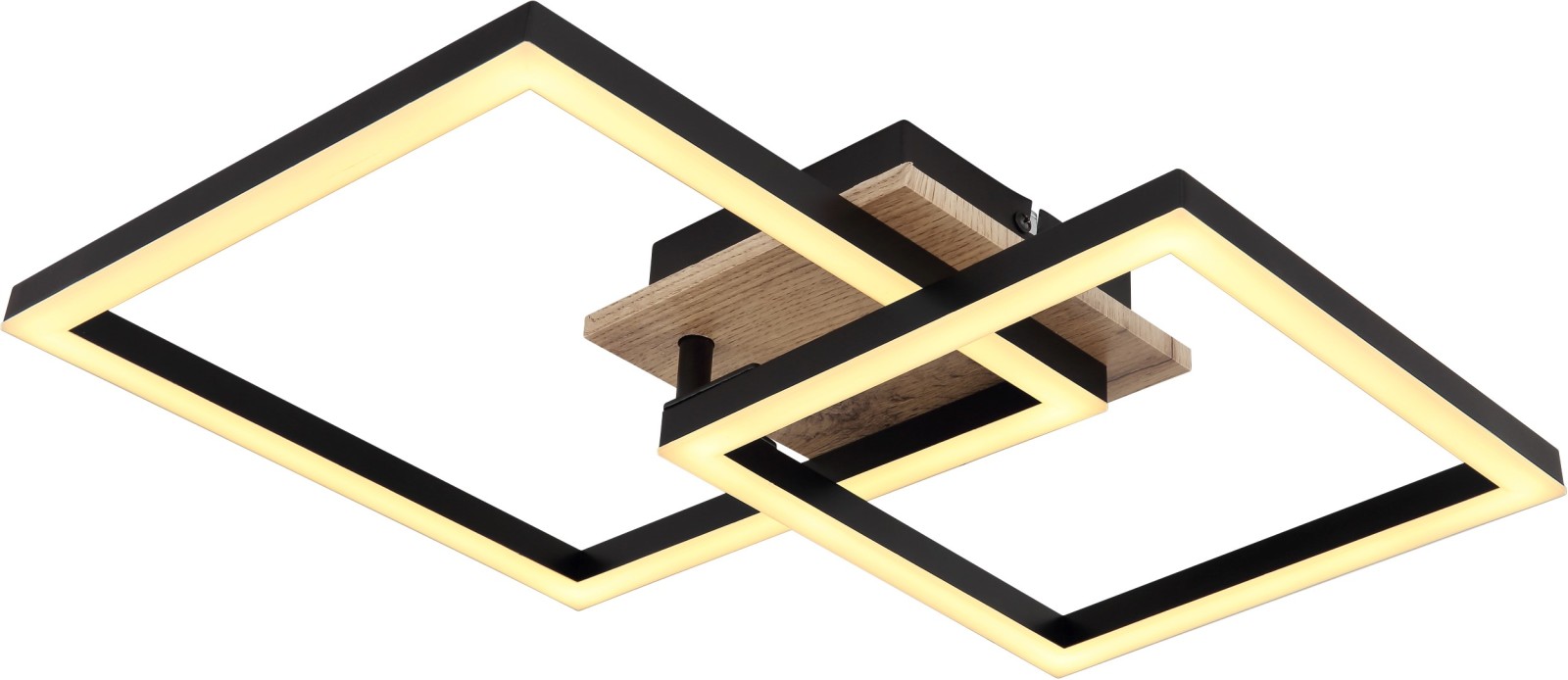 LED-Deckenleuchte - schwarz matt - 53 cm