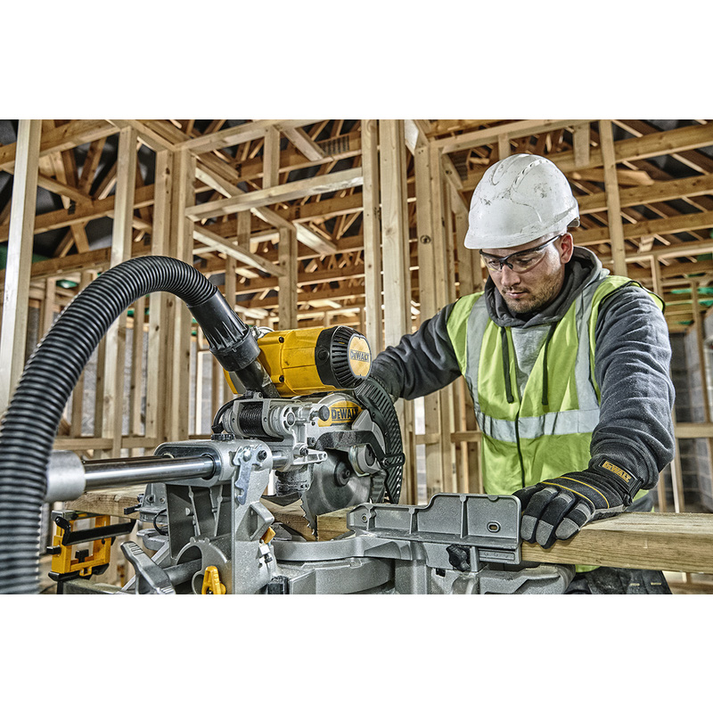 DeWALT DWS727-QS afkort-/verstekzaag 1.675W 250mm met XPS-indicator