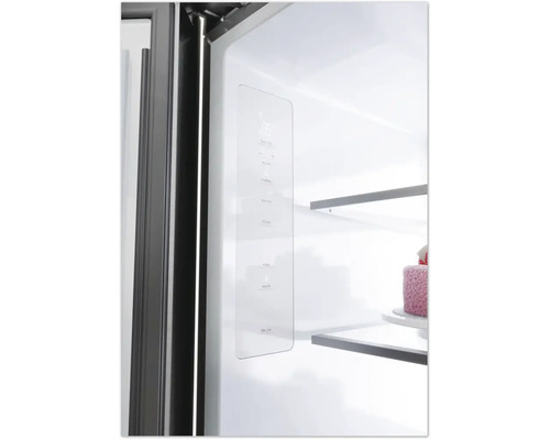 French Door koelkast HAIER HFW7918ENMP BxHxD 90,8 x 177,5 x 75 cm Koelgedeelte 363 l Vriesgedeelte 266 l Roestvrij staal