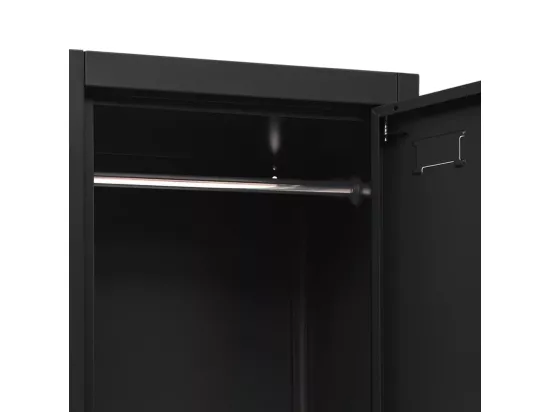 Armoire à casiers Noir 38x45x180 cm Acier