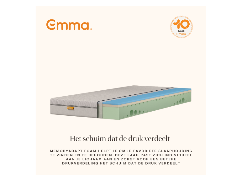 Koudschuim matras Emma One