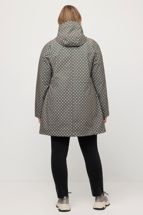 HYPRAR Softshelljacke, Punkte, wasserabweisend, Kapuze