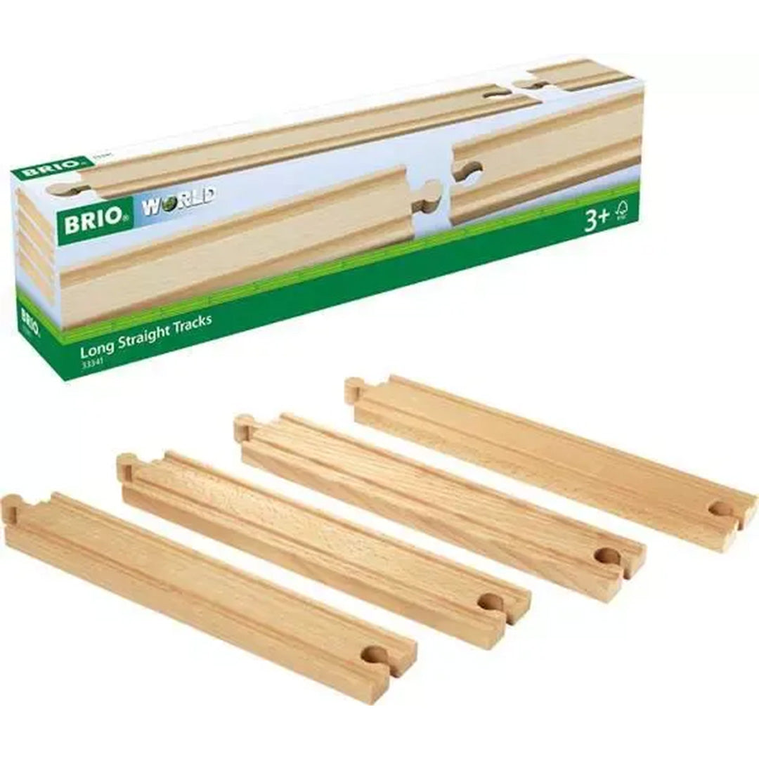 brio lange rechte rails - 4st