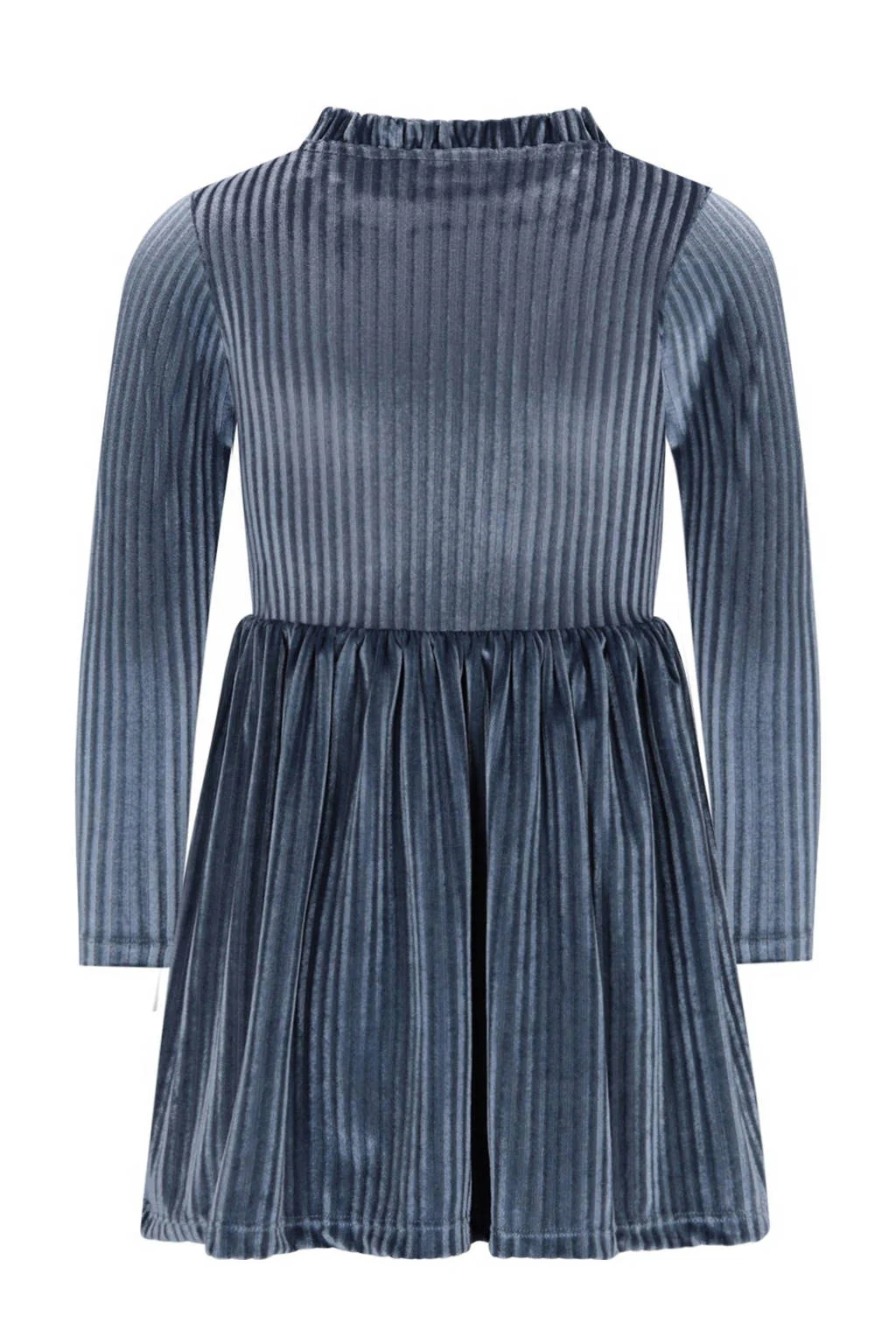 Like Flo fluwelen korte jurk blauw