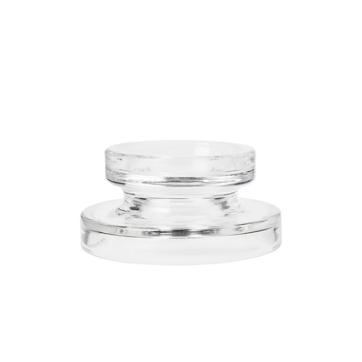 Broste Copenhagen - Petra Kerzenständer, Ø 13 x H 6.5 cm, clear
