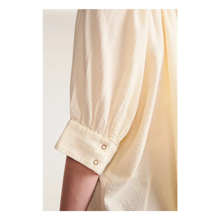 BELLEPIECE Blouse Emilia Rayures Dobby | Ecru