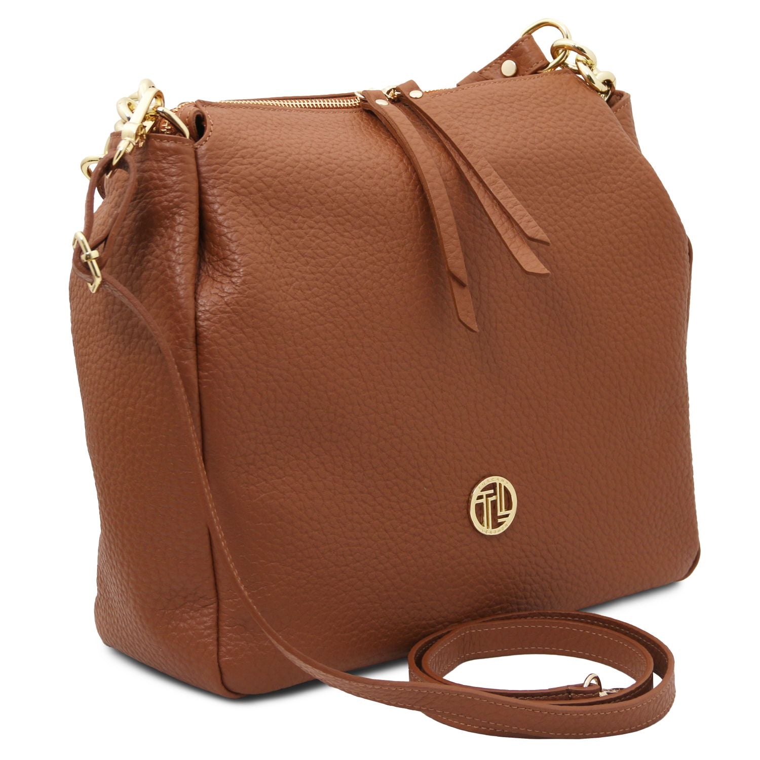 TL142385 – Amy – Soft leren shopping bag