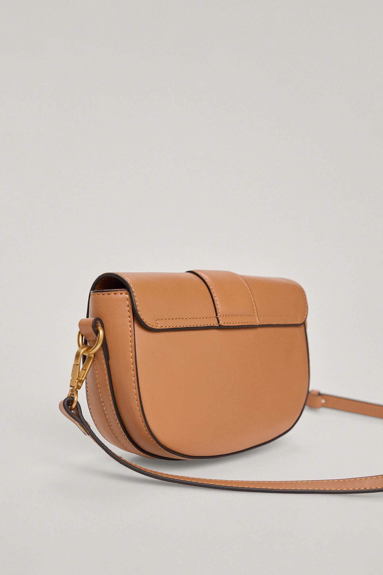 Bolsa de ombro em couro - Marrom